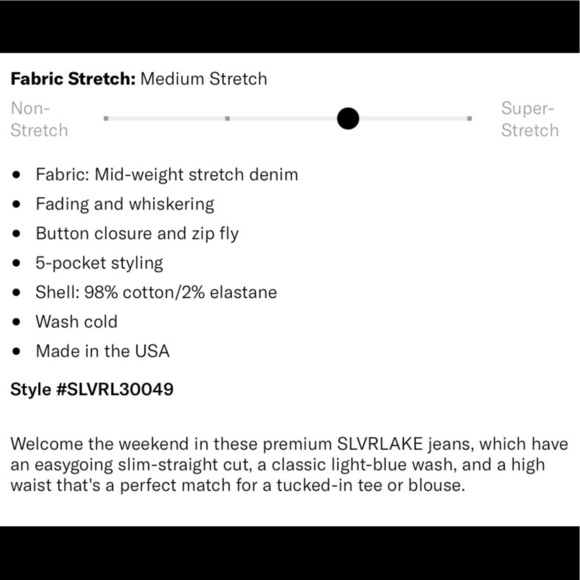 SLVRLAKE Lou Lou Mid-rise Slim-leg Jeans In Love Burns 29 - Picture 10 of 11